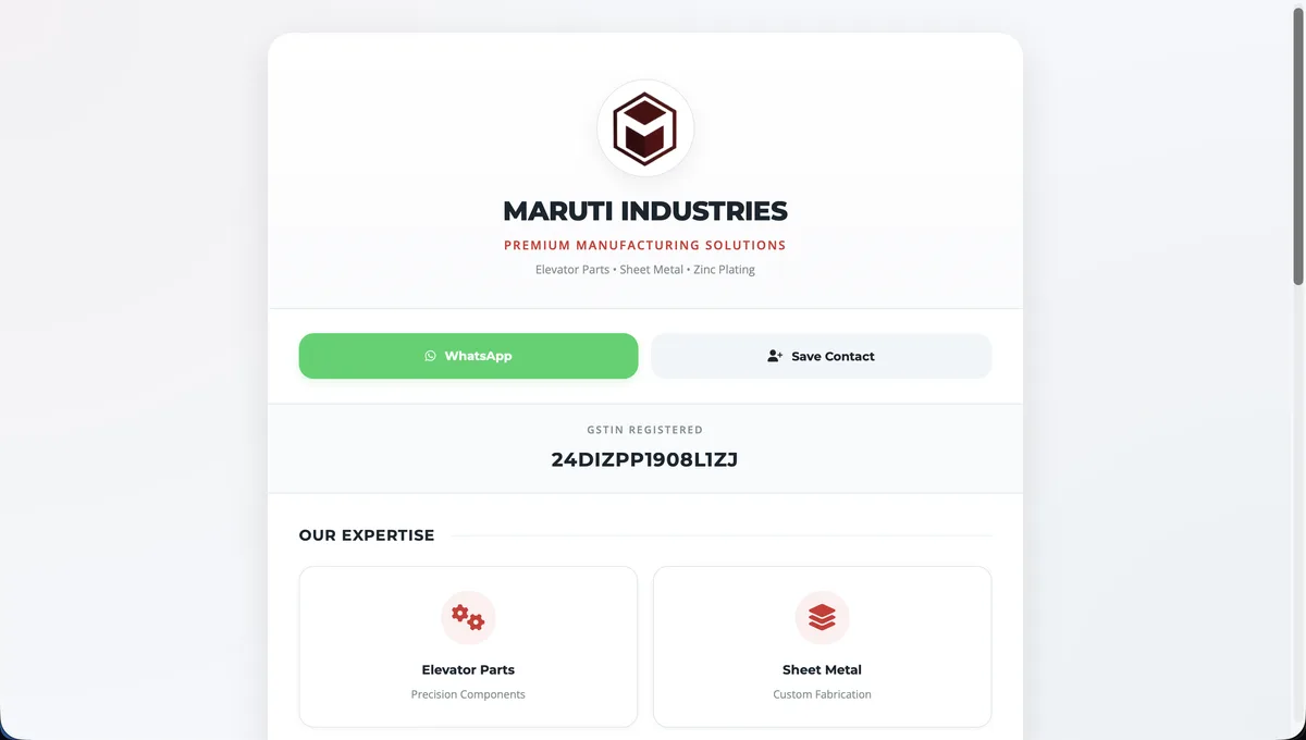 Premium interactive web business card design mockup with custom QR features